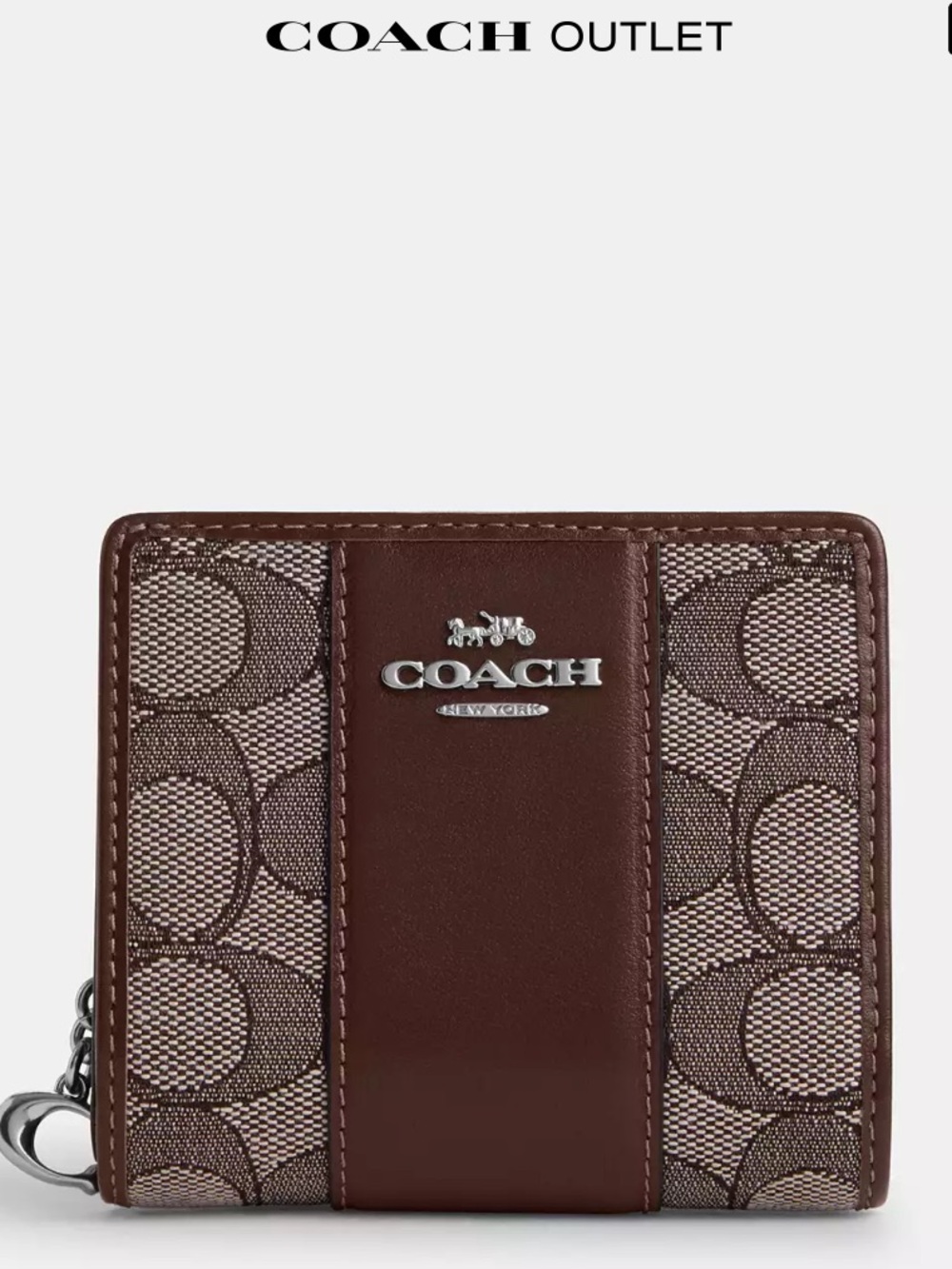 Snap Wallet In Signature Jacquard